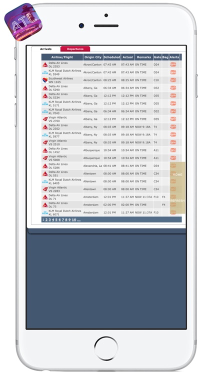 ATL AIRPORT - Realtime Flight Info - HARTSFIELD-JACKSON ATLANTA INTERNATIONAL AIRPORT
