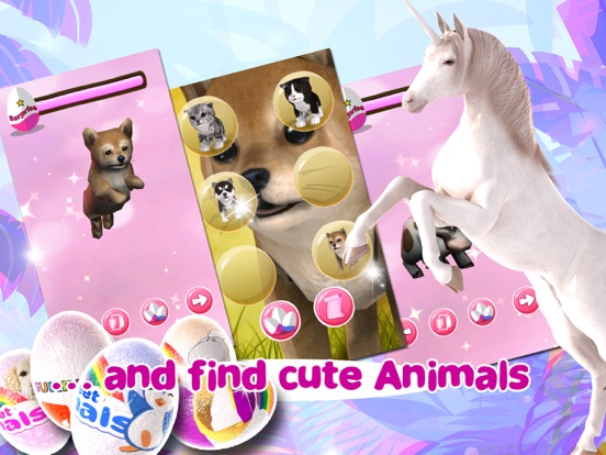 Princess Unicorn Surprise Eggs iPad screenshot