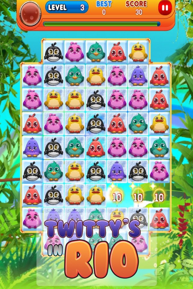 Twittys in Rio - Free Birds Puzzle Game screenshot 2