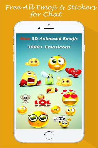 Animated Emojis Pro - Holiday, HD Emojis,Party 3D Emoticons & Stickers for Chat screenshot 4