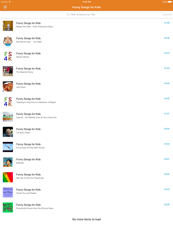 Screenshot #6 pour Kids Baby Songs Free - Pop & Classical Children Music Radio & Videos