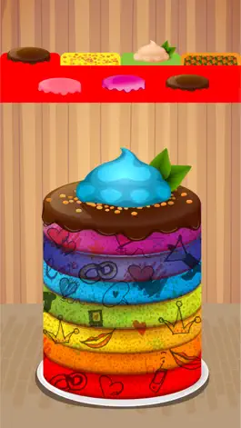 Game screenshot Радуга Торт Чайник - Сумасшедший кухня башня торт решений, выпечки и украшения игра apk
