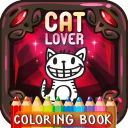 Hand Draw Cat Lover Coloring Book app icon