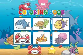 Game screenshot Sea Animals Coloring Book - Painting Game for Kids apk
