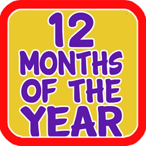 Kids Calendar 12 Months Of The Year Flash Cards Learning with Sounds iOS App