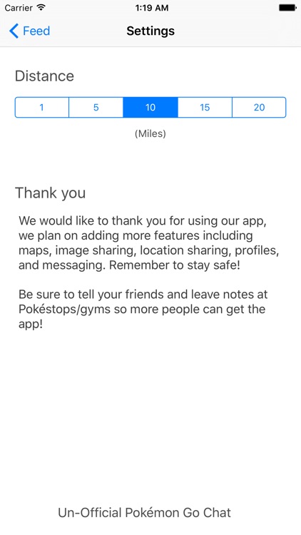 Message Board for Pokémon GO - Chat with nearby players & collaborate to find Pokémons!
