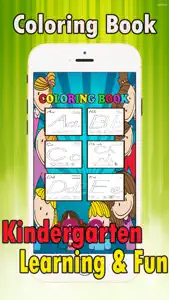 Preschool Easy Coloring Book - tracing abc coloring pages learning games free for kids and toddlers any age screenshot #2 for iPhone