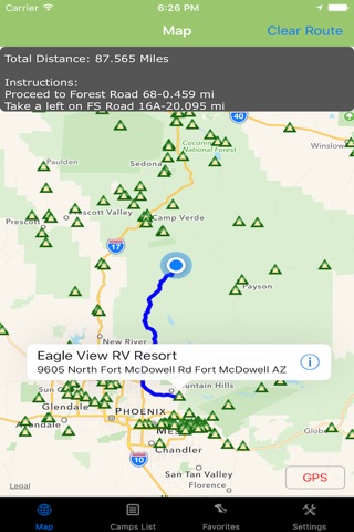Arizona – Camping & RV spots screenshot 2