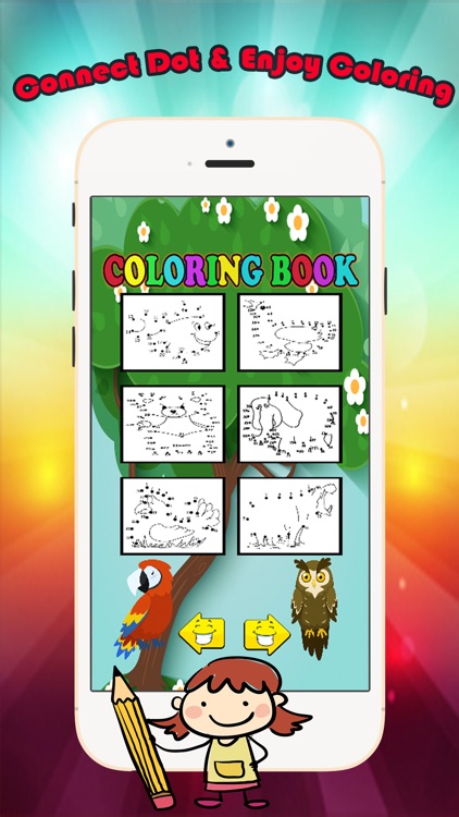 Animals Dot to Dot Coloring Book - Kids free learning games screenshot-3