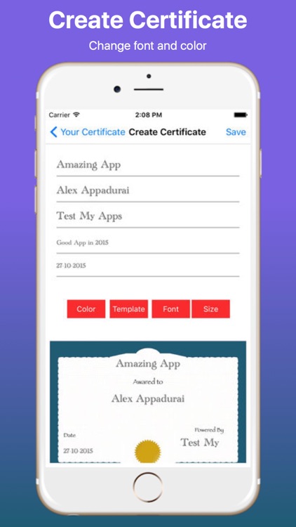Create Your Own Certificate Pro screenshot-3