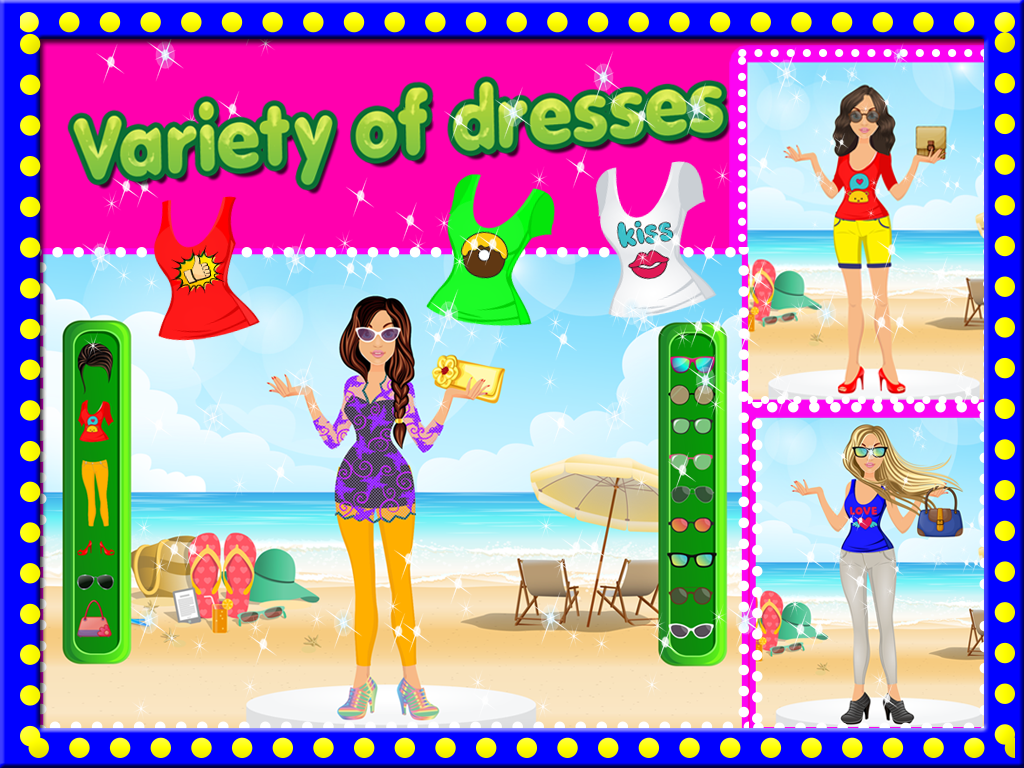 Princess Summer Dress up- Free Celebrity Fashion Design glamour game for Girls,Kids & teens screenshot 6