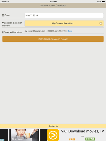 Screenshot #4 pour Sunrise Sunset Calc
