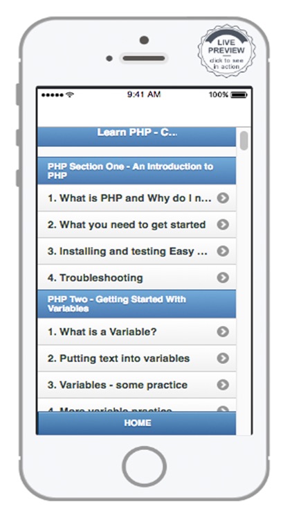 Learn PHP offline