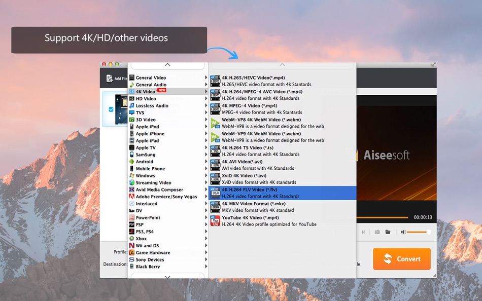 #2. MOV Converter Pro - to MP4/AVI (macOS) Podle: Aiseesoft