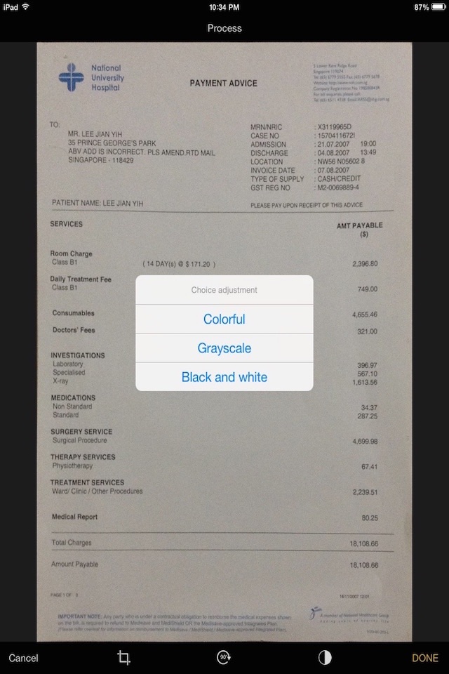 Simple Scanner - Doc Scan App for Scanning Document as PDF, Picture, Photo, Word, Text, and Data screenshot 3