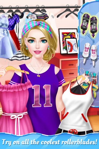 Summer Roller Girls - BFF Holiday Salon: SPA, Makeup, Dressup Game for Free screenshot 4