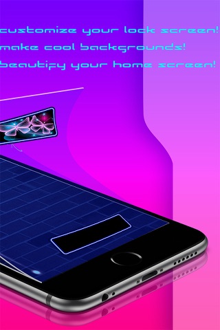 Neon Lock Screen Maker 2016 - Glowing Wallpapers HD Collection and Colorful Backgrounds Free screenshot 2