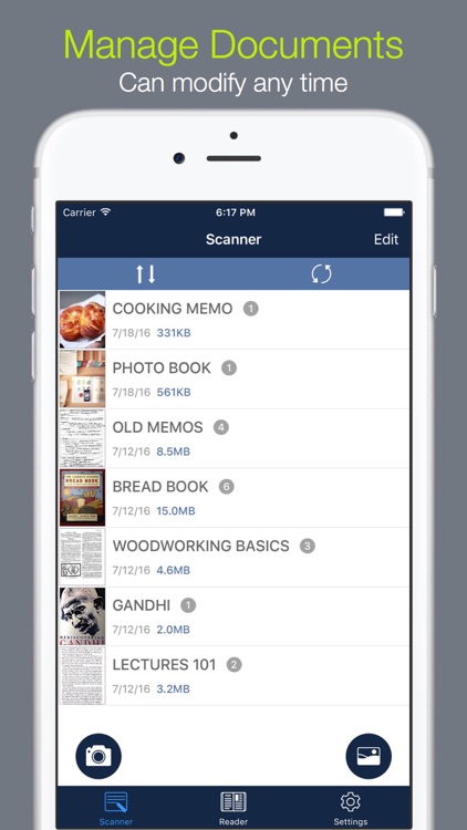 PDF Camera - Scanner, Maker, PDF Reader + Lock screenshot-3