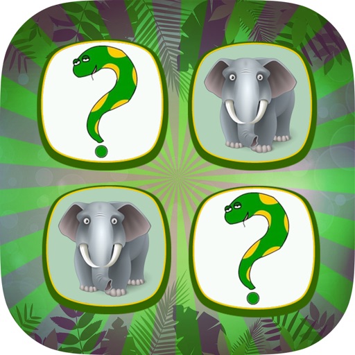 Wild Animals Memory - Matching Games For Kids