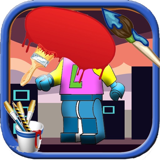 Coloring Page For Kids Cartoon lego city Version iOS App