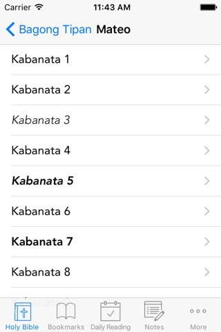 Tagalog Bible (Ang Biblia): Easy to use Bible App in Flipino for daily offline Bible book readingのおすすめ画像5