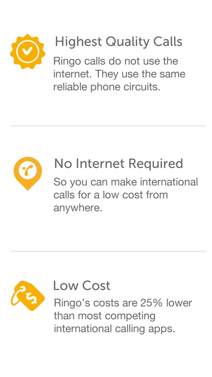 Ringo: Low-cost, local and international calls screenshot-4