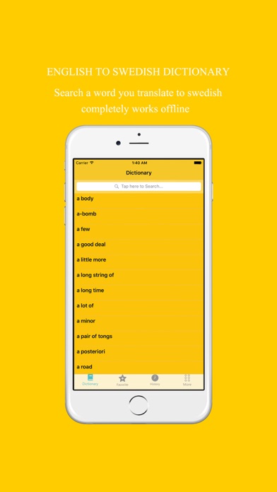 Screenshot #2 pour English to Swedish Dictionary: Free & Offline