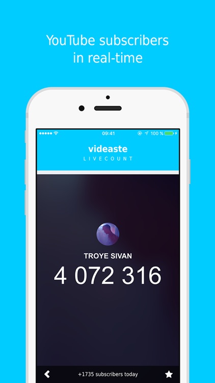 Videaste - YouTube subscriber livecount