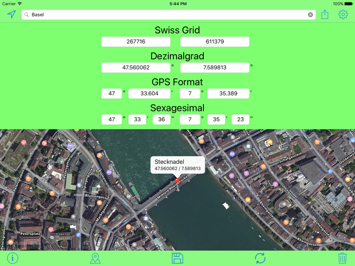 Swiss Grid Coordinates Tool