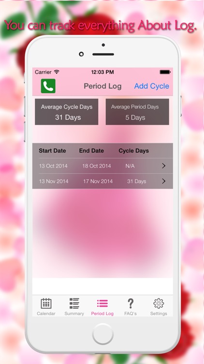 Fertility Period Tracker - Ovulation Tracker & Monthly Cycles with Menstrual Calendar