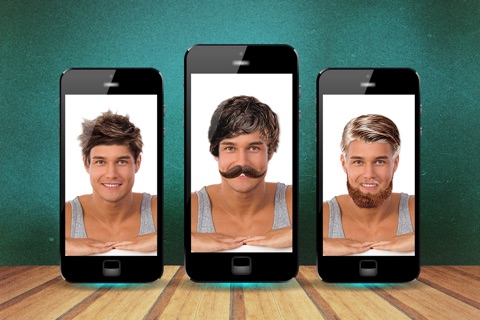 BarberShop - Facial Stickers for Cool Beard, Mustaches or Hair-Style.s for Men screenshot 3