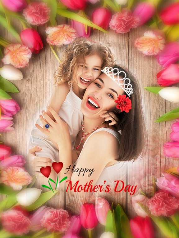 Screenshot #4 pour Mother Makeup Booth - Aa Photo Frame & Sticker Edit.or to Change Hair, Eye, Lip Color