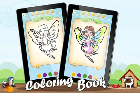 Coloring Pages Fairies Free screenshot 2