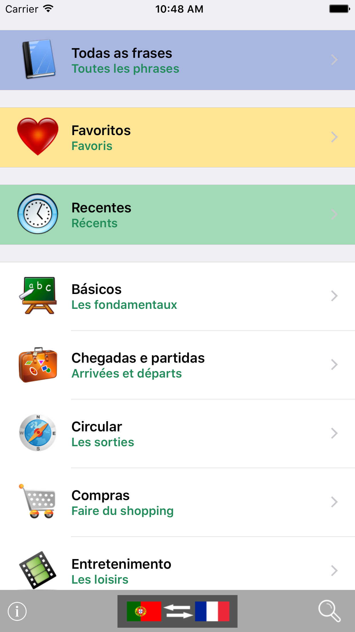 Portuguese / French Talking Phrasebook Translator Dictionary - Multiphrasebook