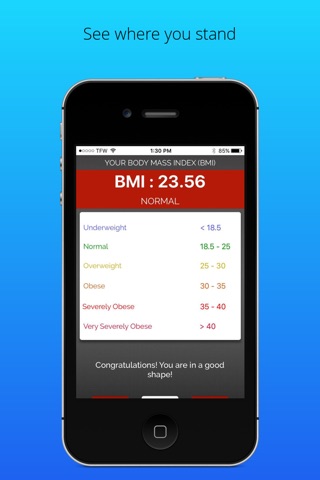 Brownell BMI screenshot 3