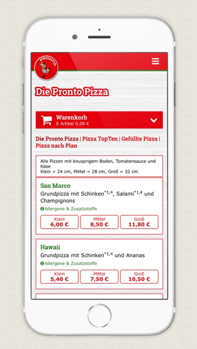 Screenshot #3 pour Pronto Pizza - Pizzaservice