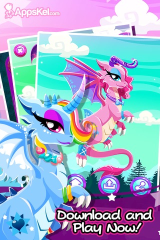 Little Cutie Dragons Dress Up – Magic Friendship Games for Girls Free screenshot 4