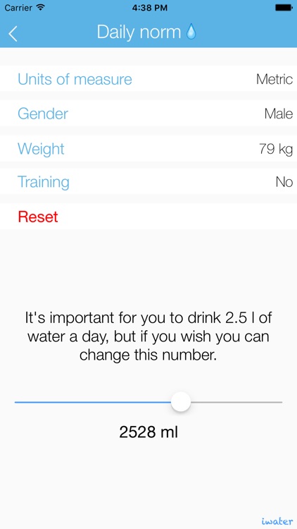 iwater | Hydration daily tracker and drink water reminder for your body balance