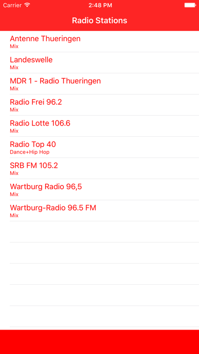 Screenshot #1 pour Radiosender Thüringen FM Online Stream