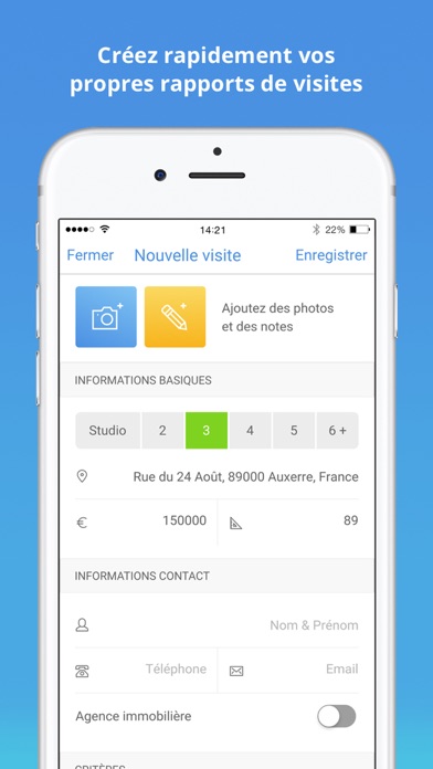 Screenshot #1 pour Visilist - Votre assistant de visites immobilières