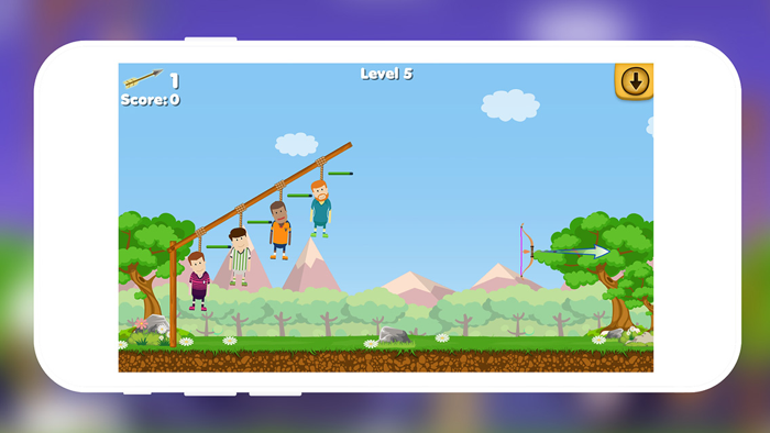 Cut Rope - Bow and Arrow Game