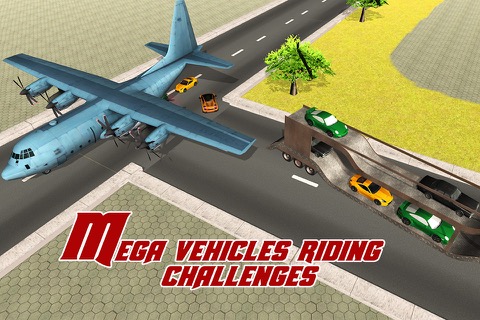 貨物飛行機カートランスポーター - メガトラックを運転＆このシミュレーターのゲームで飛行機を飛ばしますのおすすめ画像1