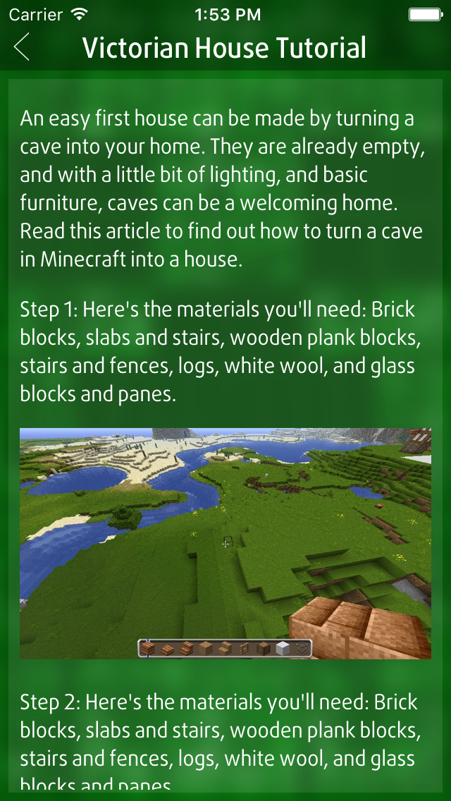 Guide for Building House - for Minecraft PE Pocket Edition