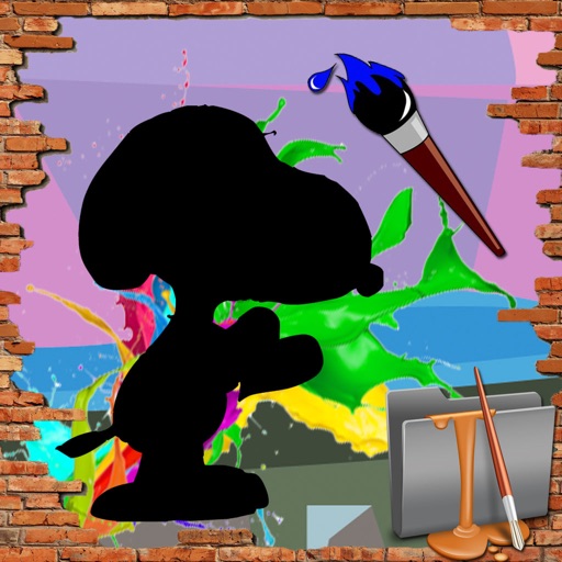 Color For Kids Games Snoopy Edition Icon
