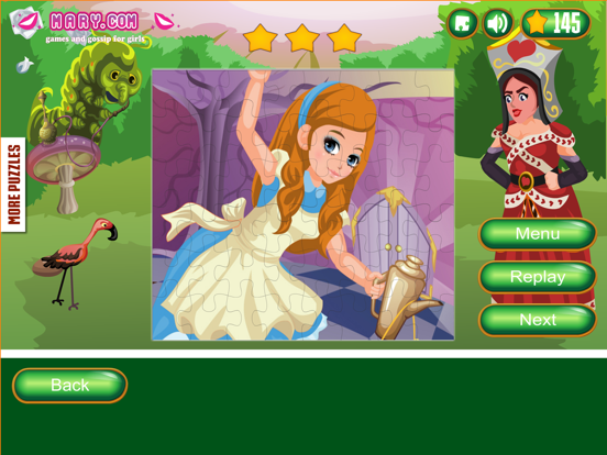 Alice in Wonderland Puzzles iPad screenshot