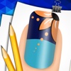 Step by Step Draw Funny Nail Art