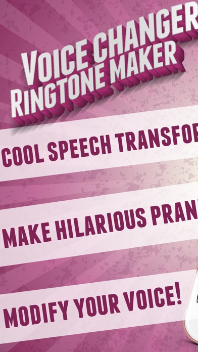 Voice Changer Ringtone Maker – Best Funny Sound.s Modifier with Special Effects iPhone screenshot 1 - Entertainment app