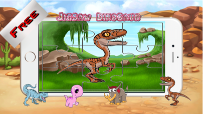 Dinosaur Jigsaw Puzzle Farm - Fun Animated Kids Jigsaw Puzzle with HD Cartoon Dinosaurs iPhone screenshot 3 - Games app