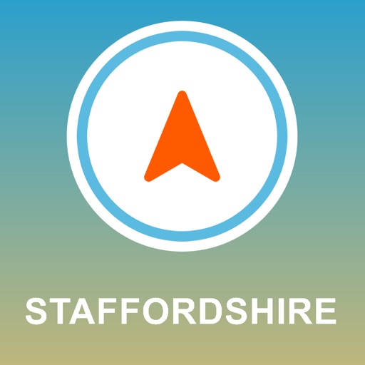 Staffordshire, UK GPS - Offline Car Navigation icon