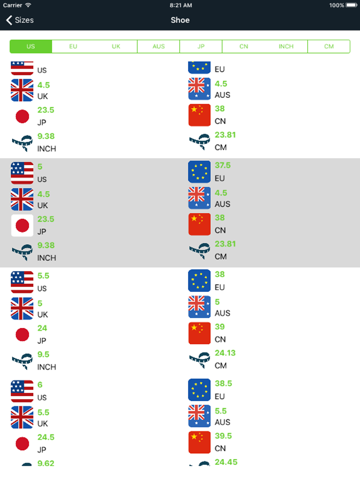 Screenshot #5 pour convert size guide lite